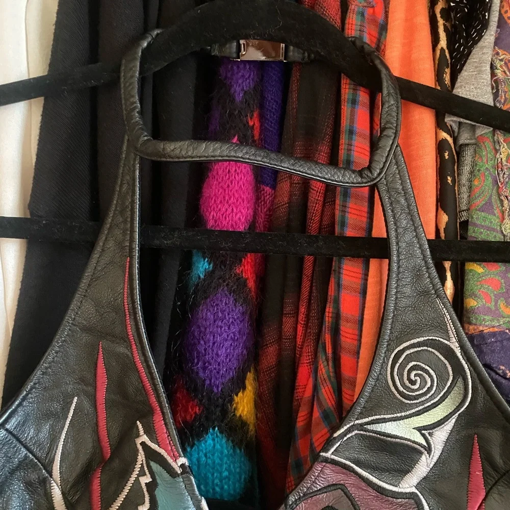 Harley Davidson Leather Halter Top - Picture 3 of 10